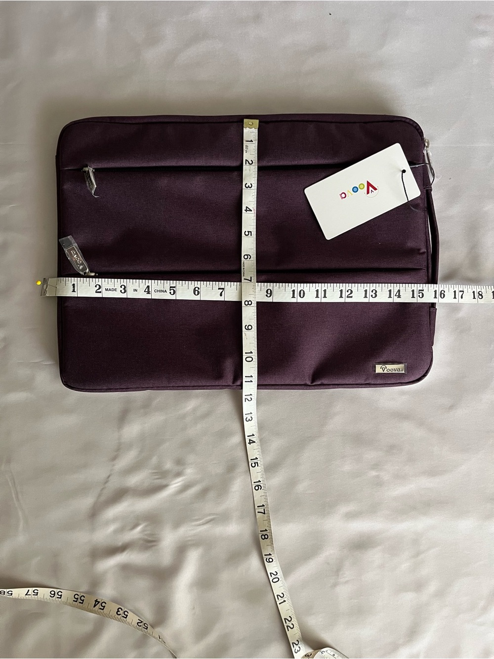 NWT Voova - Laptop Sleeve - Dark Purple - Approx 15.5" x 11" exterior dimensions